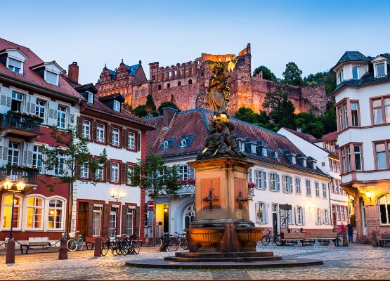 Altstadt und Schloss Heidelberg