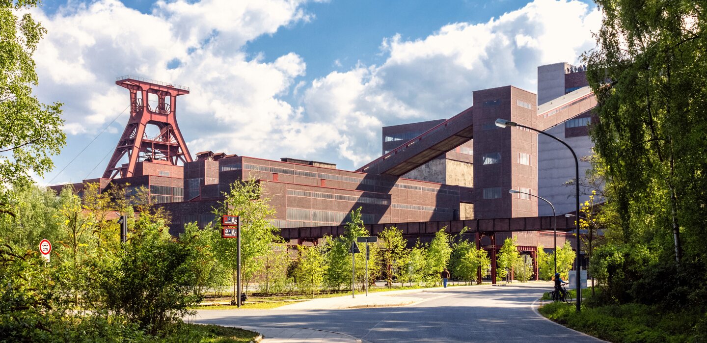 Blick auf Bergwerkkomplex Zollverein