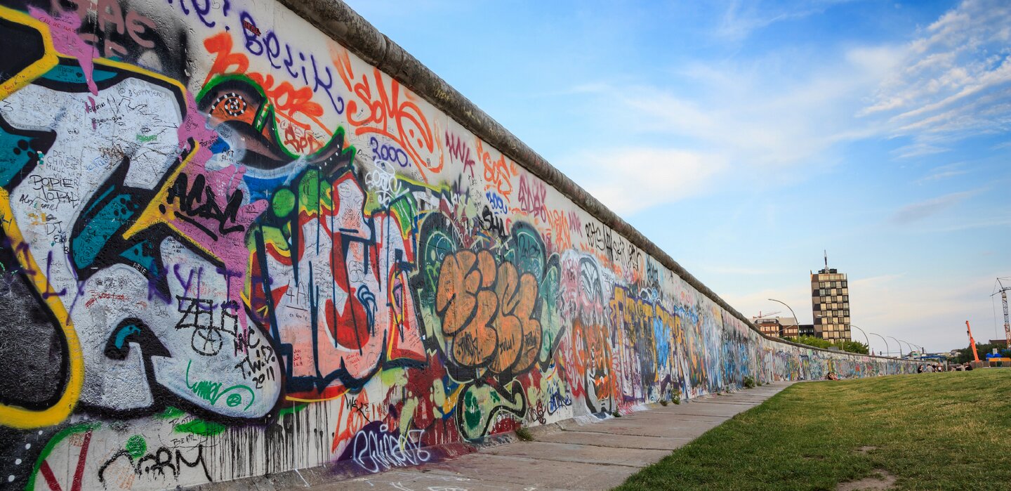 Blick auf die Berliner Mauer
