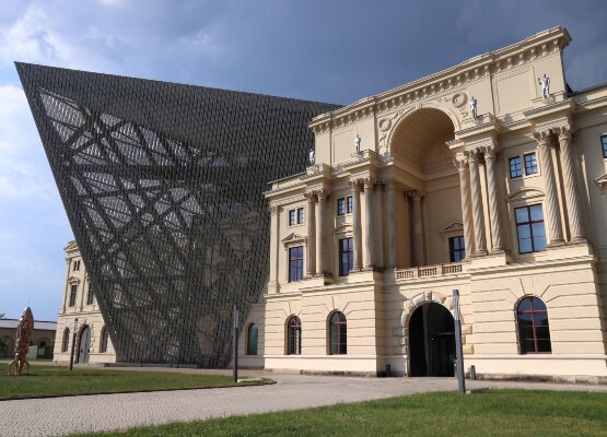 Blick auf das Militärhistorische Museum in Dresden
